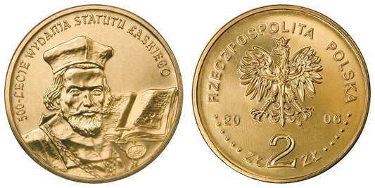 2 zł GN, 500-lecie wydania Statutu Łaskiego, 2006