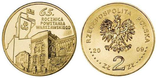 2 zł GN, 65. rocznica Powstania Warszawskiego, 2009