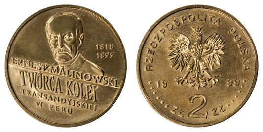 2 zł GN, Ernest Malinowski (1818-1899), 100. rocznica śmierci