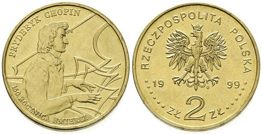 2 zł GN, Fryderyk Chopin, 150 rocznica śmierci