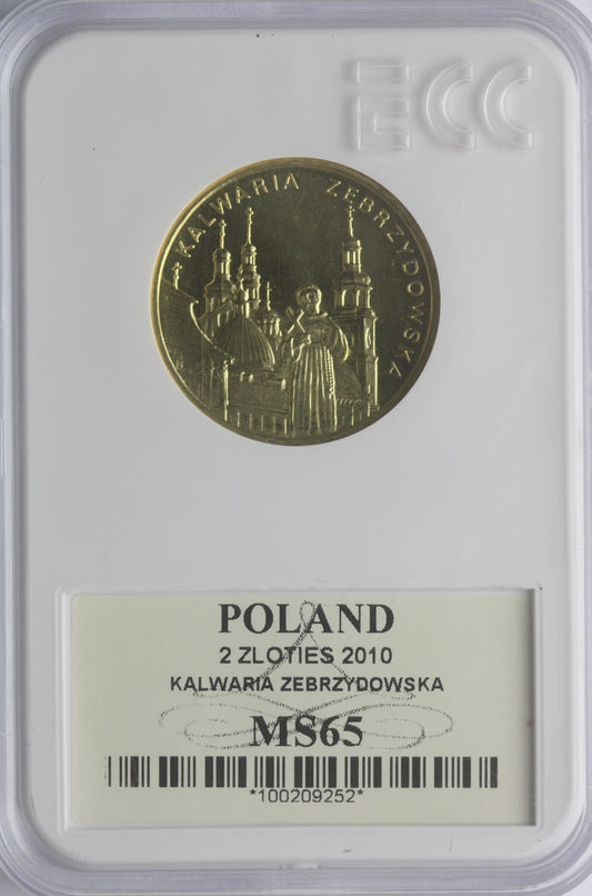 2 zł GN, Miasta w Polsce – Kalwaria Zebrzydowska, 2010, GCN MS65