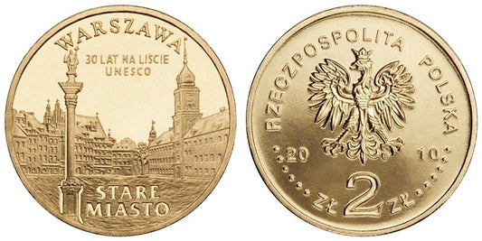 2 zł GN, Miasta w Polsce – Stare Miasto w Warszawie, 2010