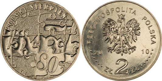 2 zł GN, Polski sierpień 1980, 2010