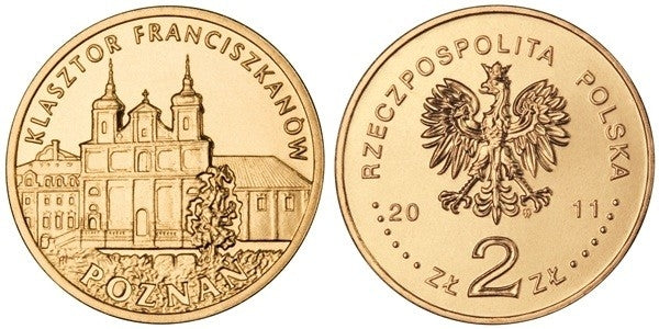 2 zł GN, Poznań - Klasztor Franciszkanów, 2011