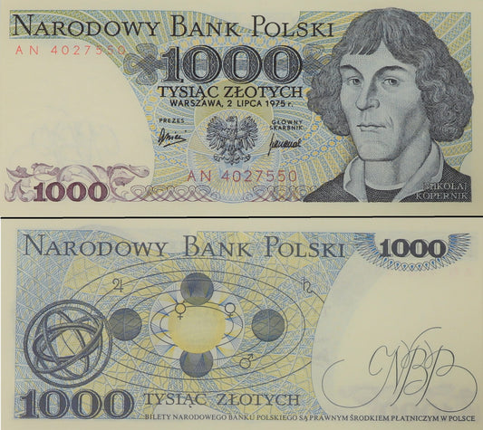 Banknot 1000 zł 1975 rok